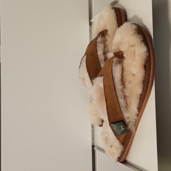 🔻Sheepskin Lined Flip Flops Slippers  by Cloud Nine Sheepskin Women's Size 6 - Picture 4 of 7